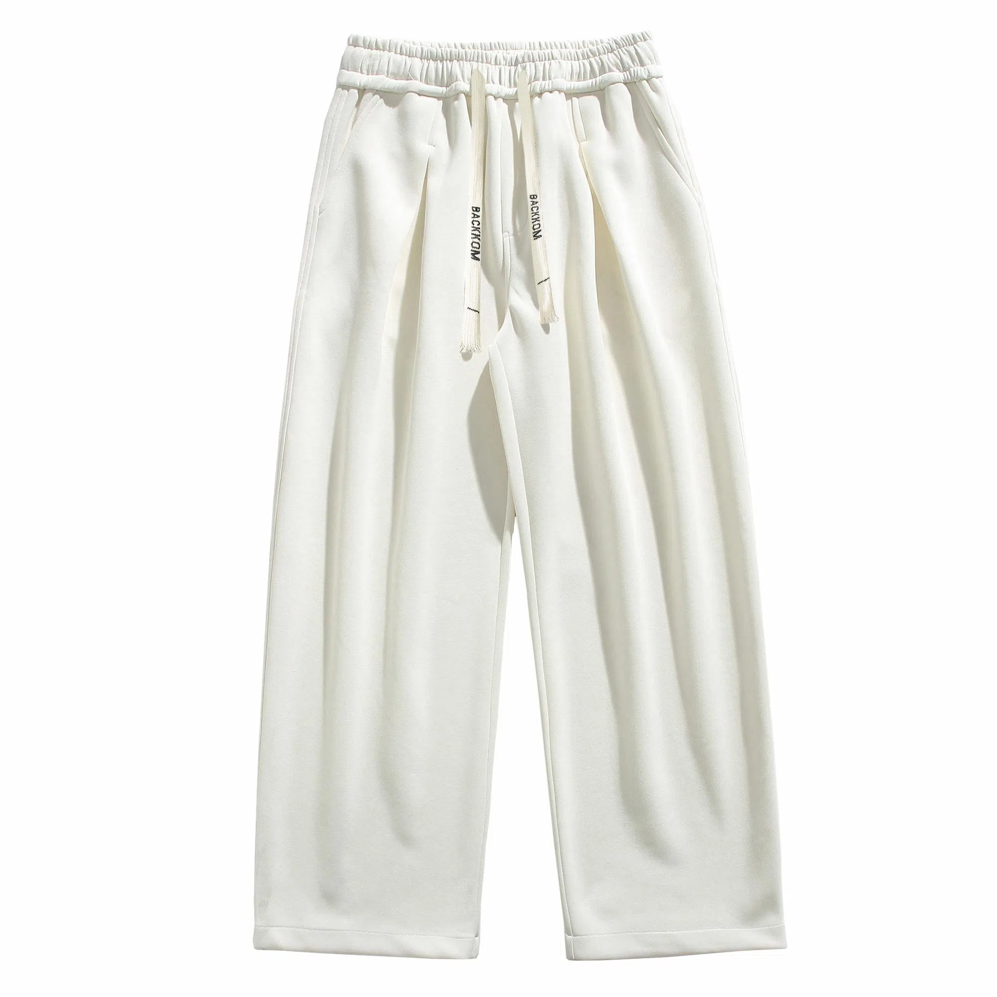 大卫贝肯 美式高街基础款简约字母潮流运动宽松时尚百搭休闲裤 男女同款