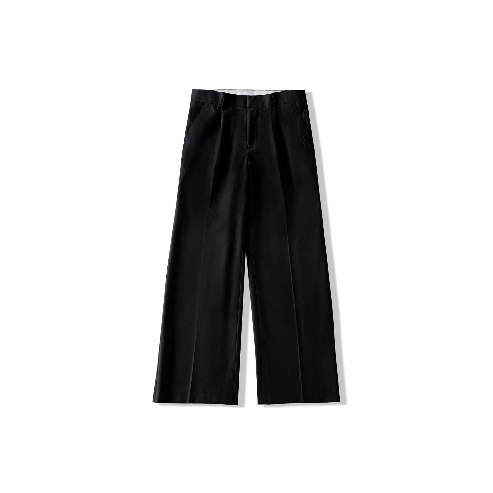 我是大卫 简约基础垂坠感阔腿宽松百搭西裤直筒休闲裤 男女同款