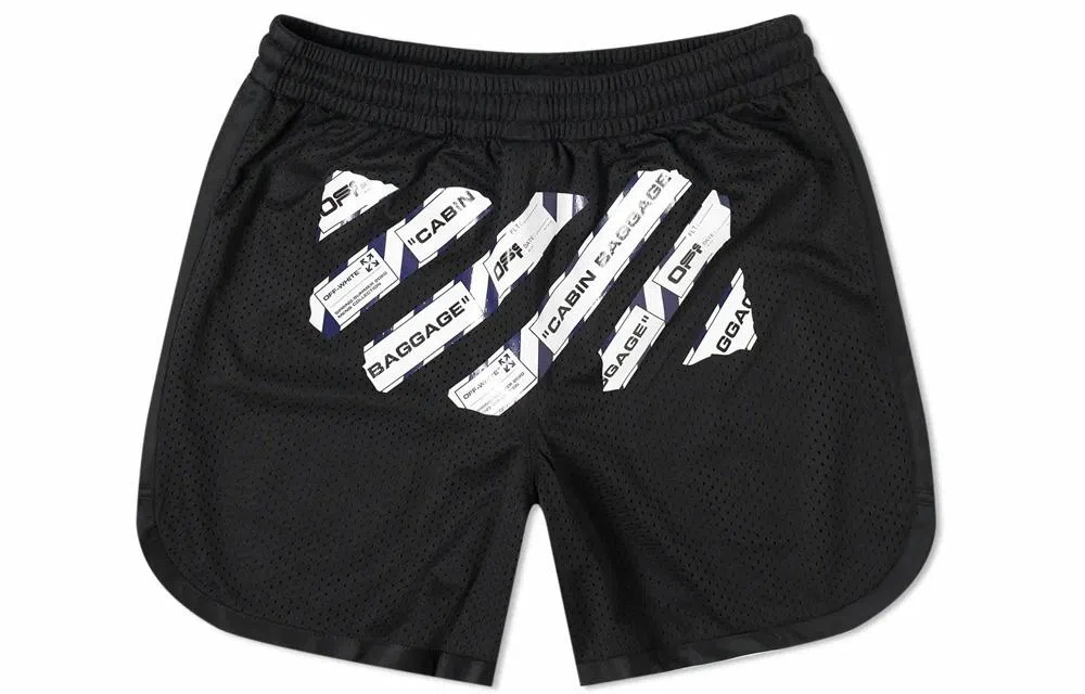 OFF-WHITE Mesh Shorts Black