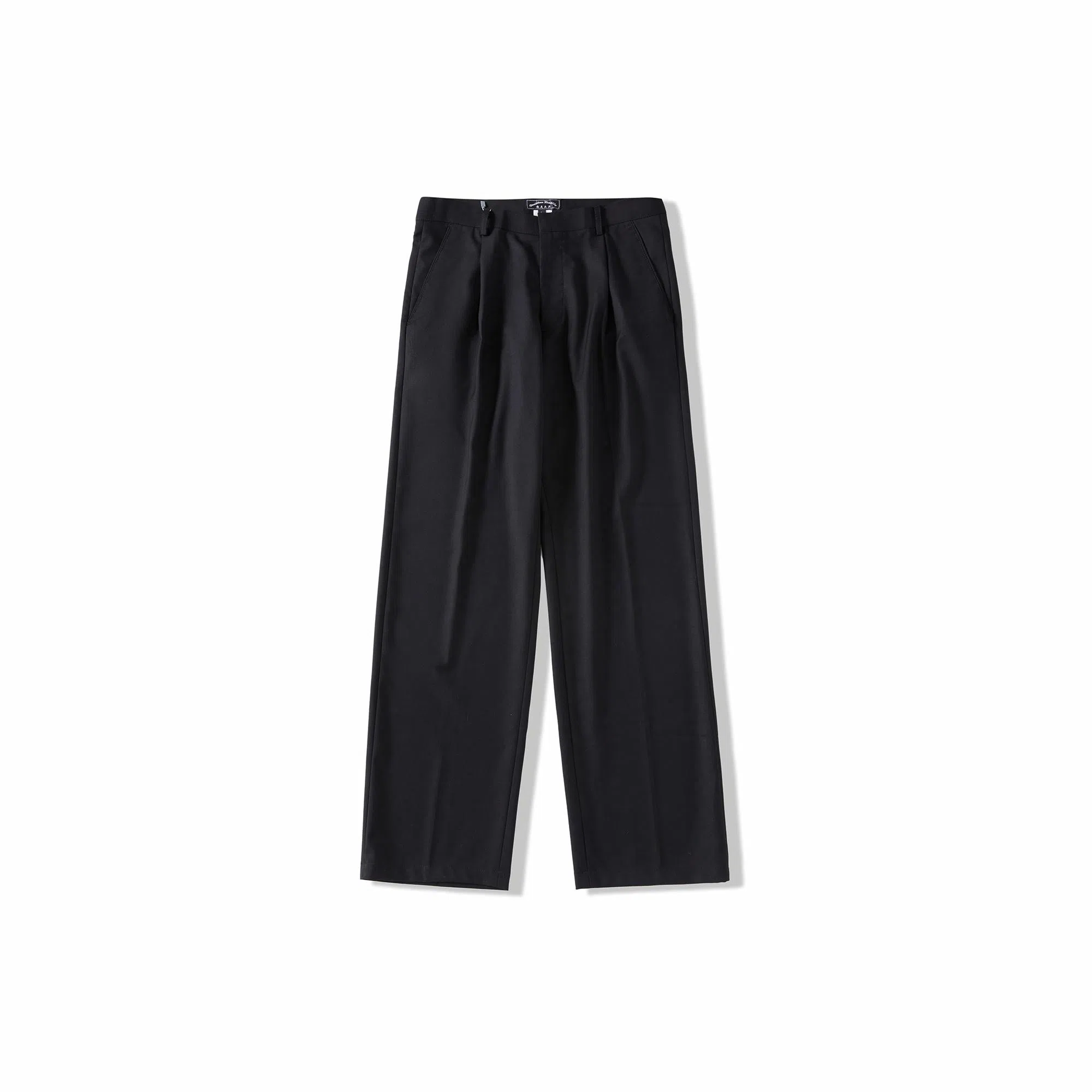 我是大卫 冰丝宽松直筒阔腿基础垂感简约休闲裤西裤 男女同款