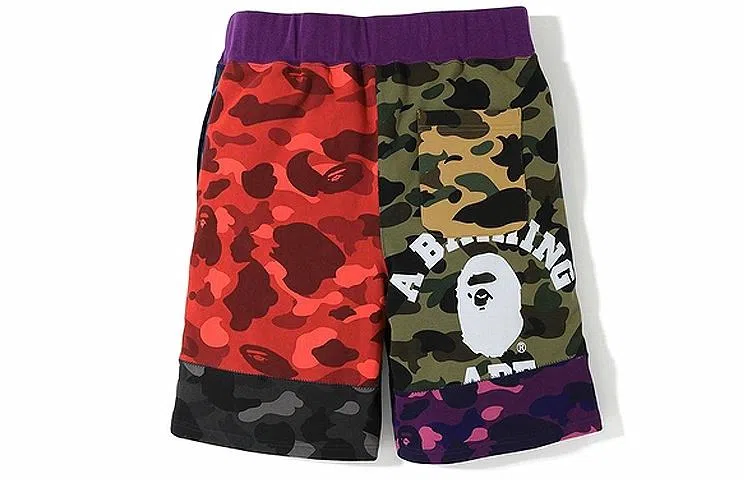 BAPE Mix Camo Crazy Sweat Shorts Multi