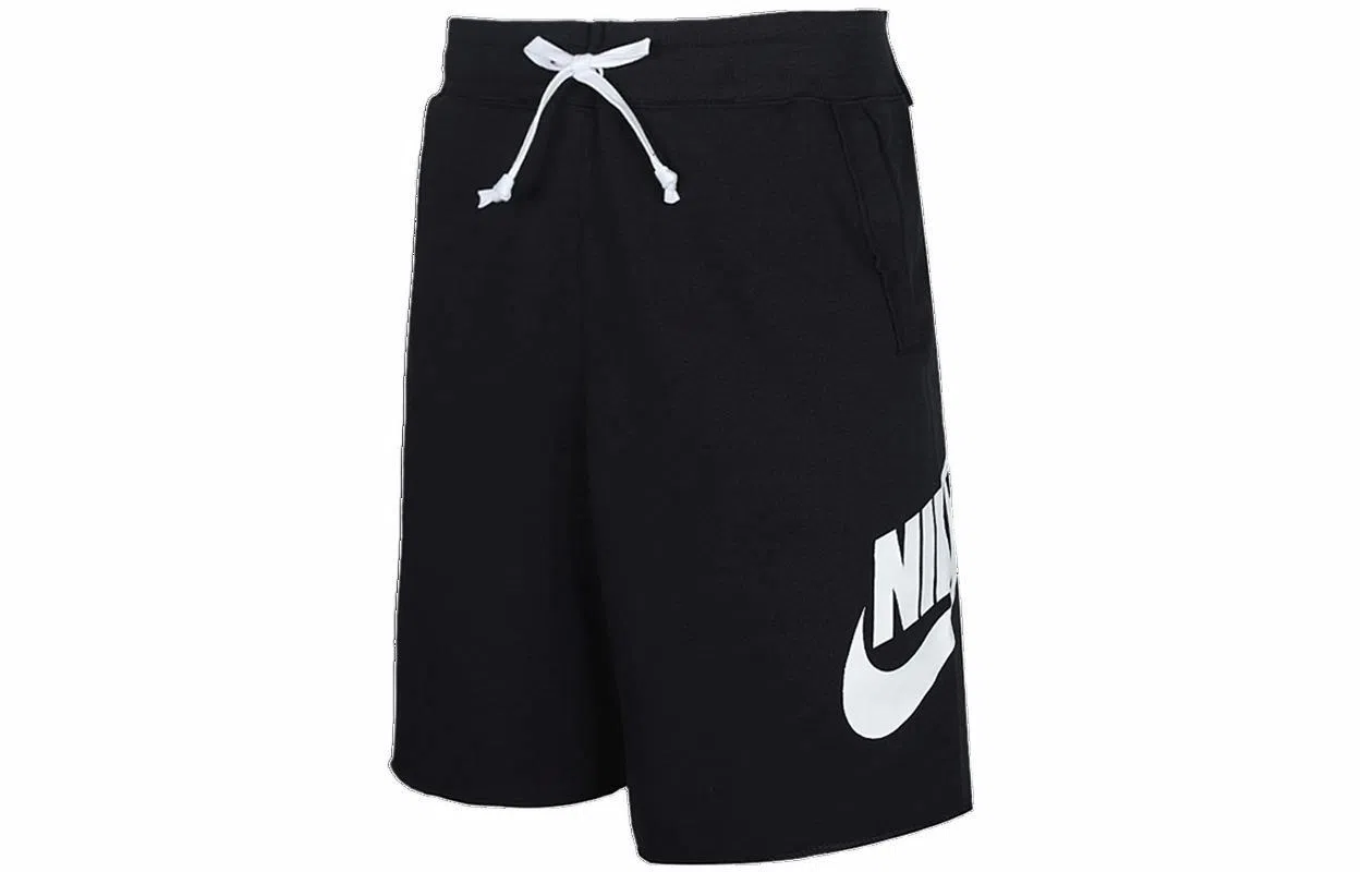 Nike Logo Print Shorts Black