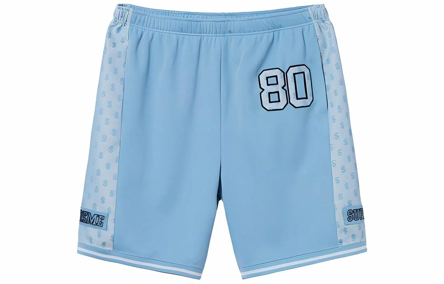 Supreme SS18 Monogram Short Columbia Blue
