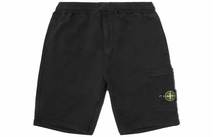 Stone Island Logo Shorts Black