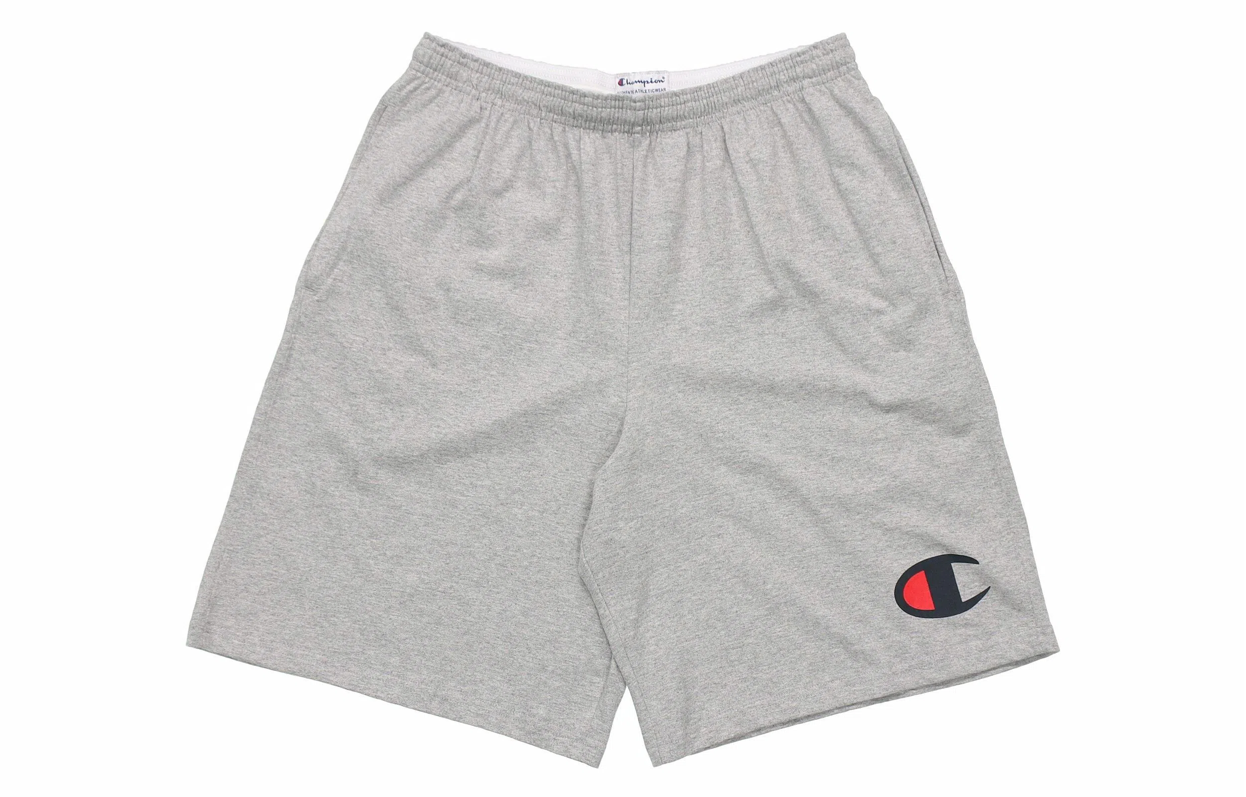 Champion Logo Print Shorts Light Grey