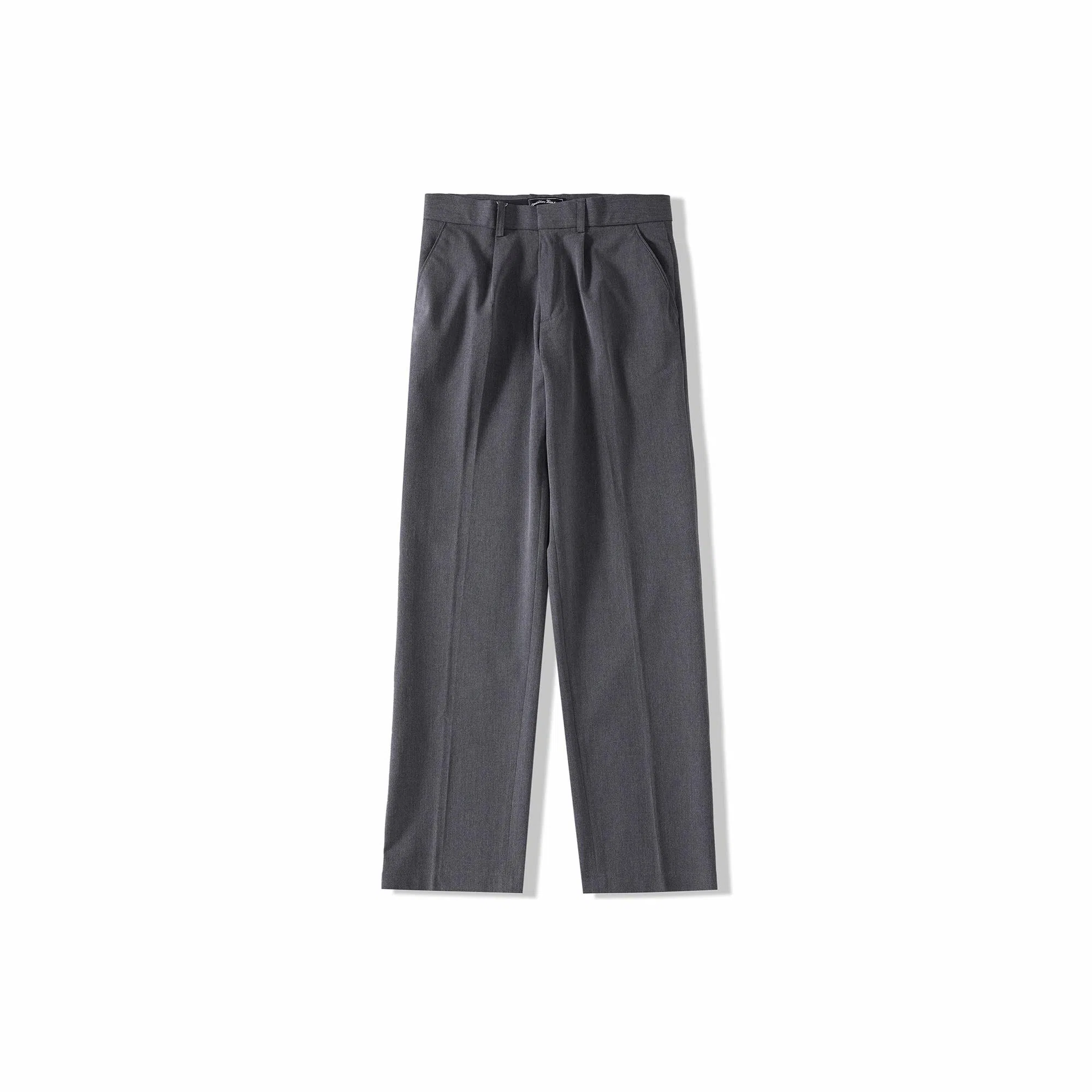 我是大卫 复古纯色宽松直筒基础西裤纯色阔腿裤休闲裤 男款