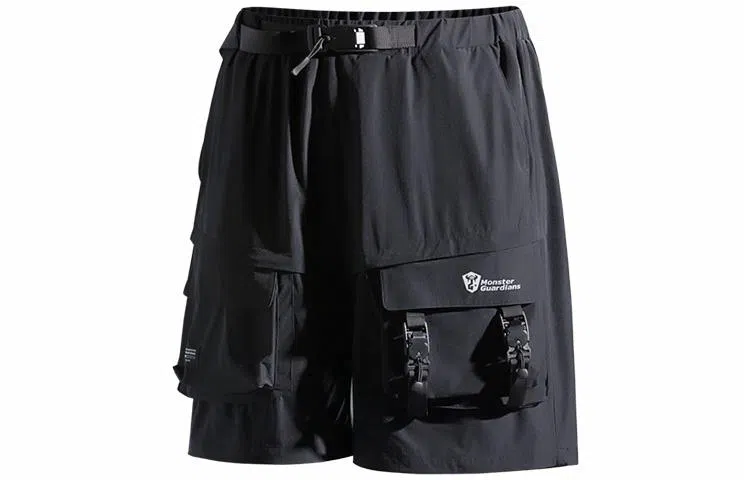 Monster Guardians Cargo Shorts Black