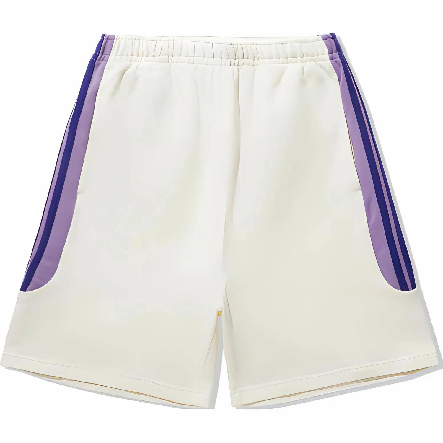 中国李宁 重燃系列 拼接运动休闲短裤 男款 米白色