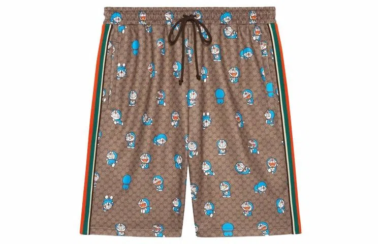 Gucci x Doraemon Brown Shorts