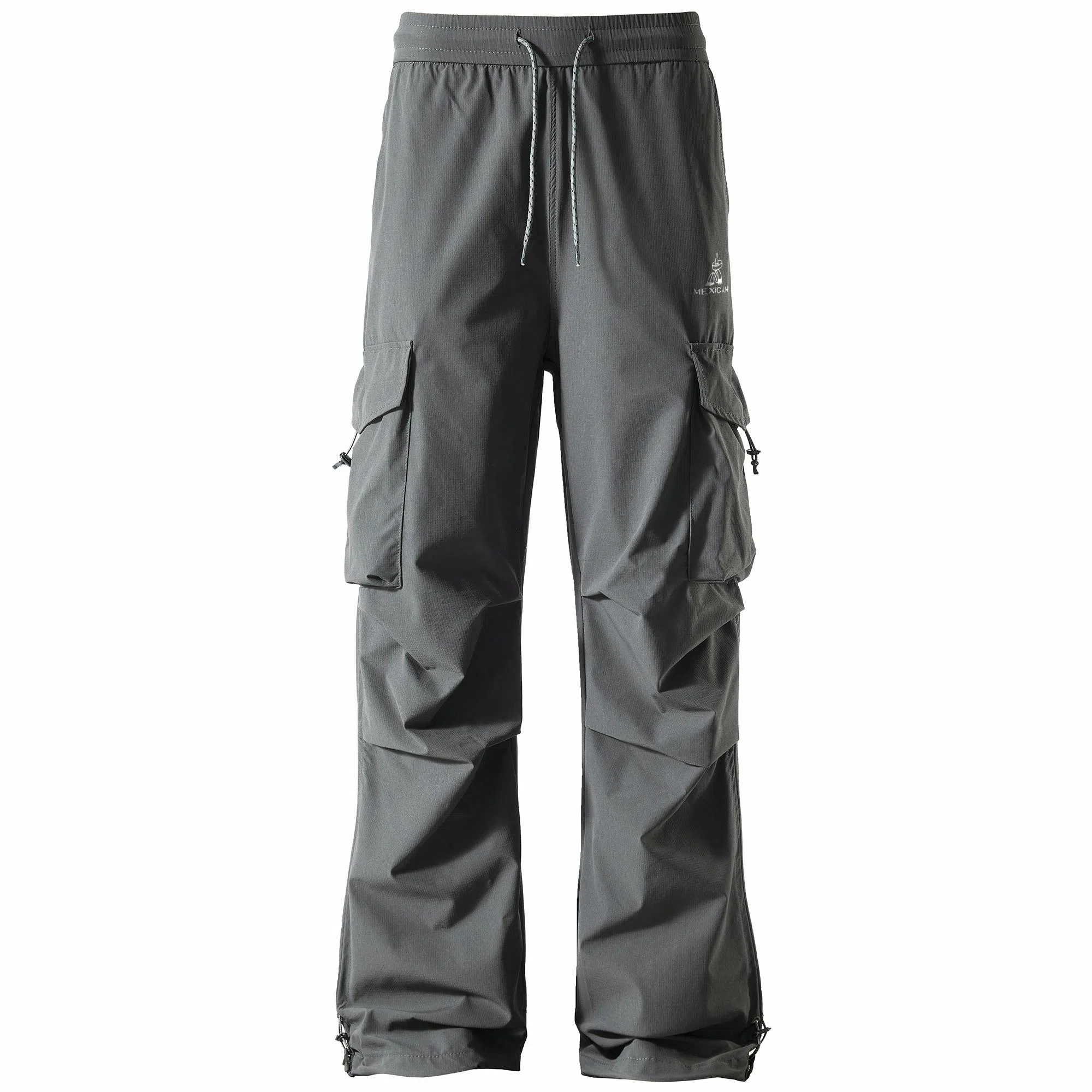 稻草人 美式高街潮流复古系带无性别主义凉感速干亲肤舒适防紫外线高级感纯色简约时尚大口袋通勤户外耐磨机能休闲工装裤 男女同款