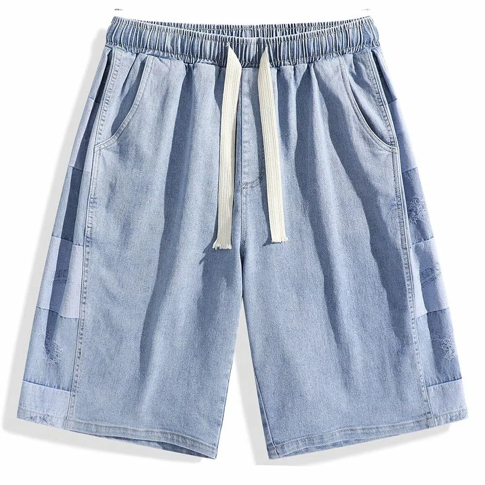 FIDO DIDO Retro Checkered Denim Shorts