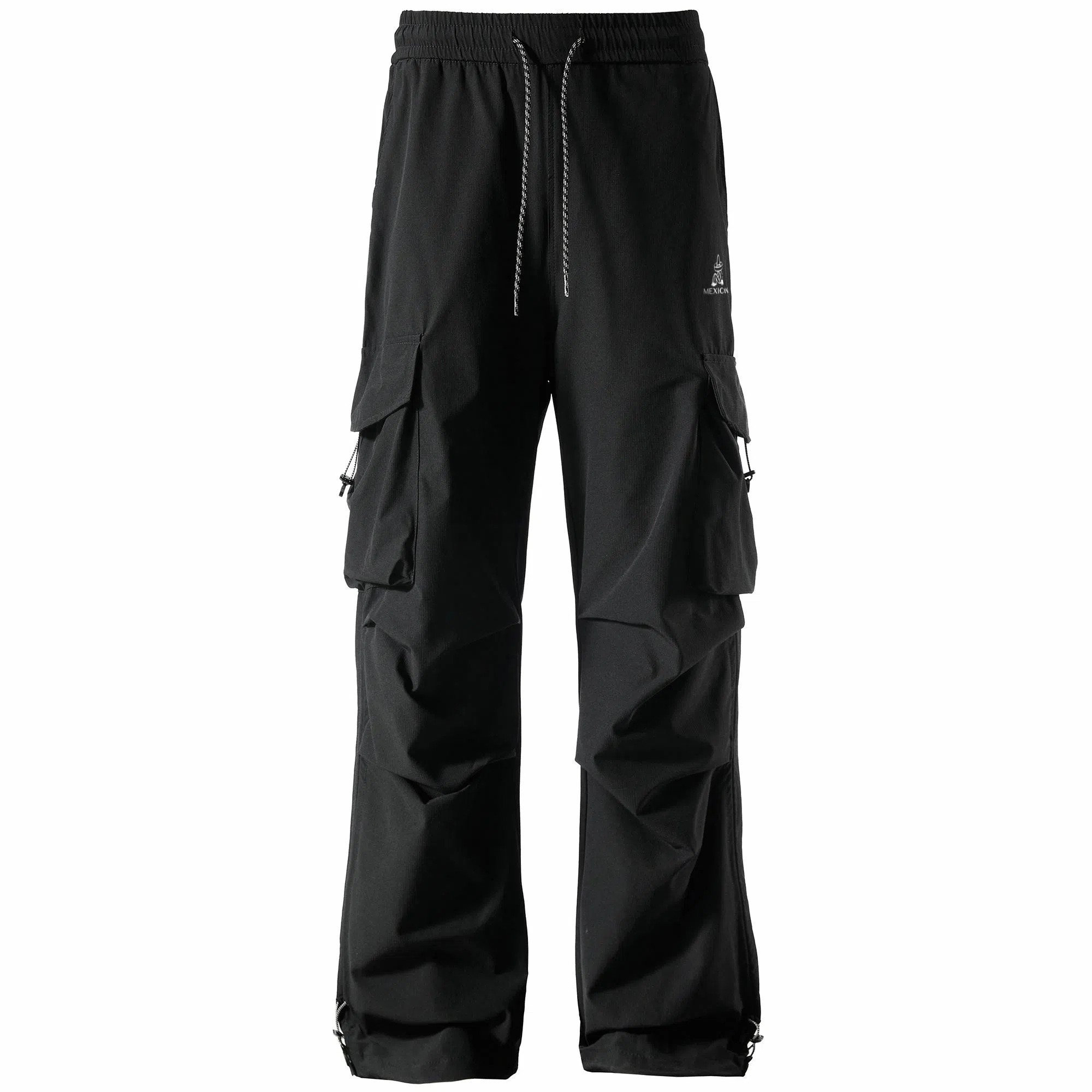 稻草人 美式高街潮流复古系带无性别主义凉感速干亲肤舒适防紫外线高级感纯色简约时尚大口袋通勤户外耐磨机能休闲工装裤 男女同款