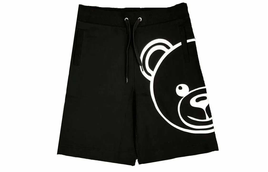 MOSCHINO Bear Logo Shorts Black