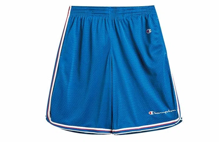 Champion Retro Striped Mesh Shorts Light Blue