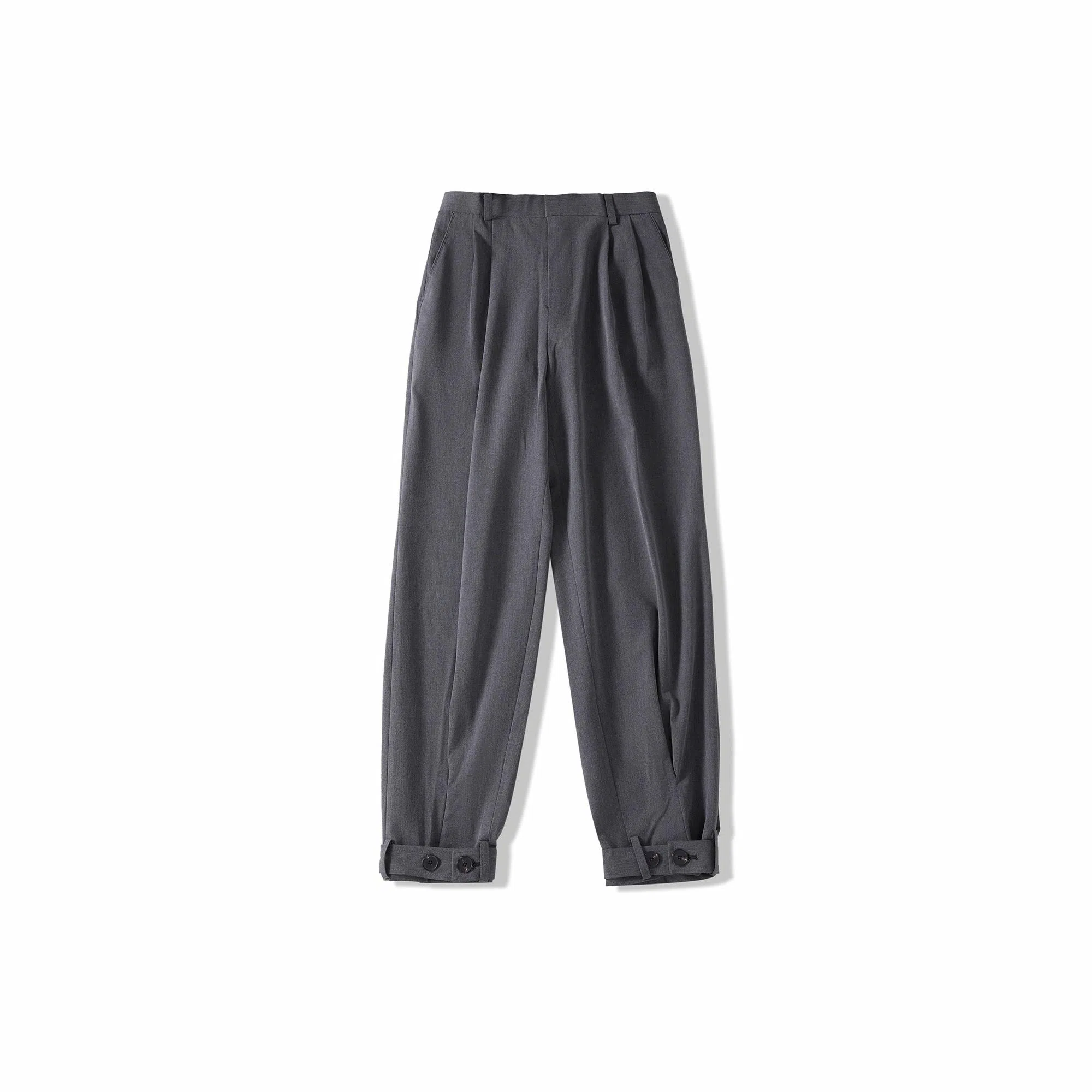 我是大卫 潮流宽松百搭西裤直筒垂坠感束脚休闲裤 男女同款