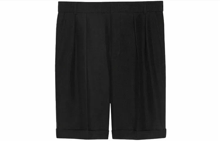 SAINT LAURENT SS21 Black Shorts