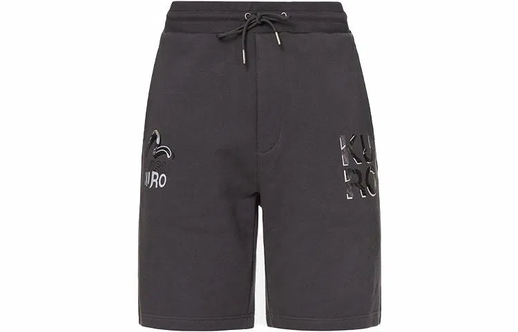 EVISU Ukiyo-e Seagull Logo Shorts Dark Grey