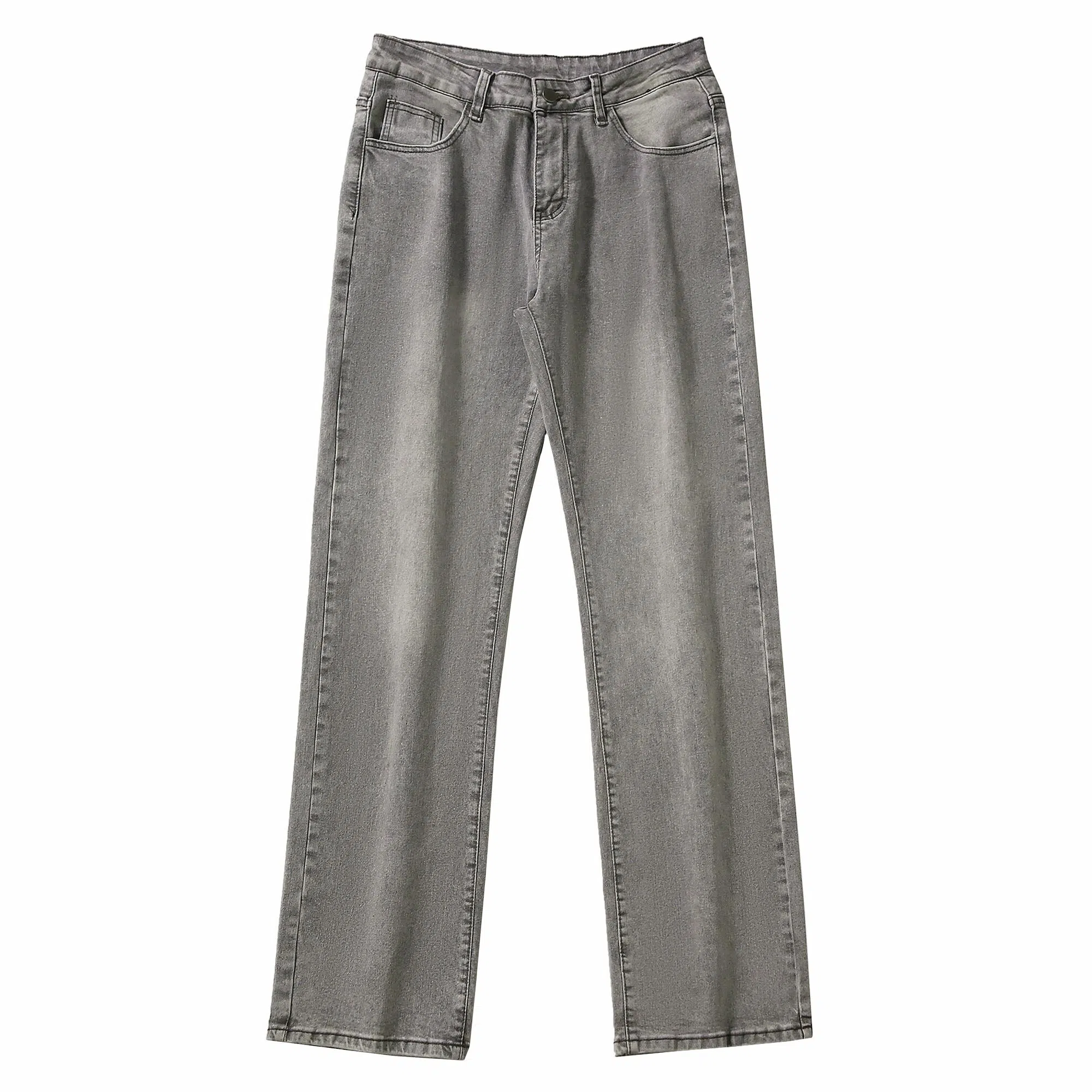 大卫贝肯 美式复古水洗休闲简约高街宽松舒适亲肤直筒牛仔裤 男女同款