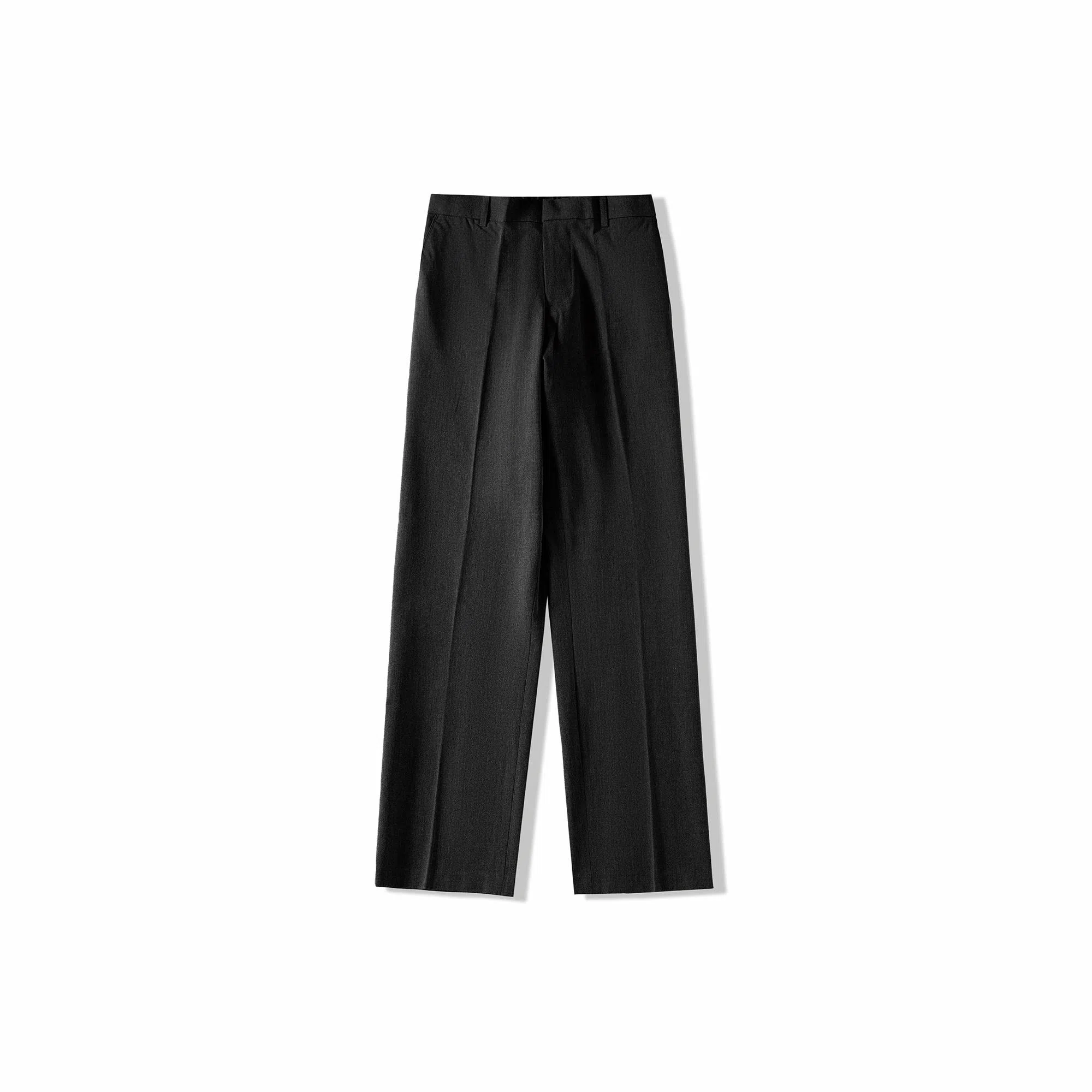 我是大卫 垂感拖地基础款简约阔腿直筒宽松西裤休闲裤 男女同款