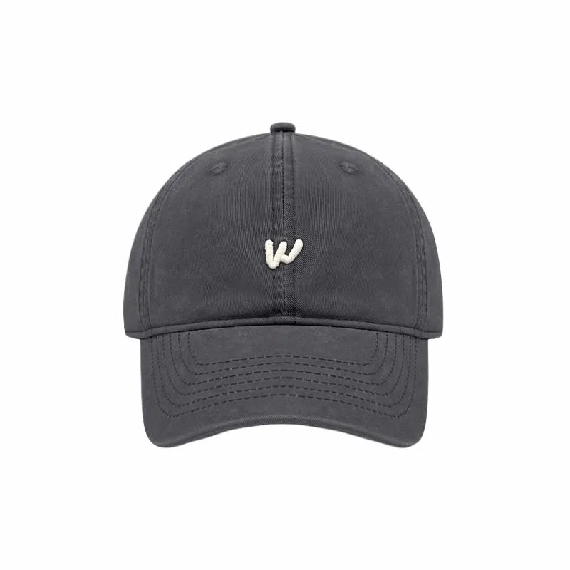 艾佳微 街头软顶字母刺绣简约百搭休闲运动显脸小 棉 鸭舌帽 男女同款情侣款