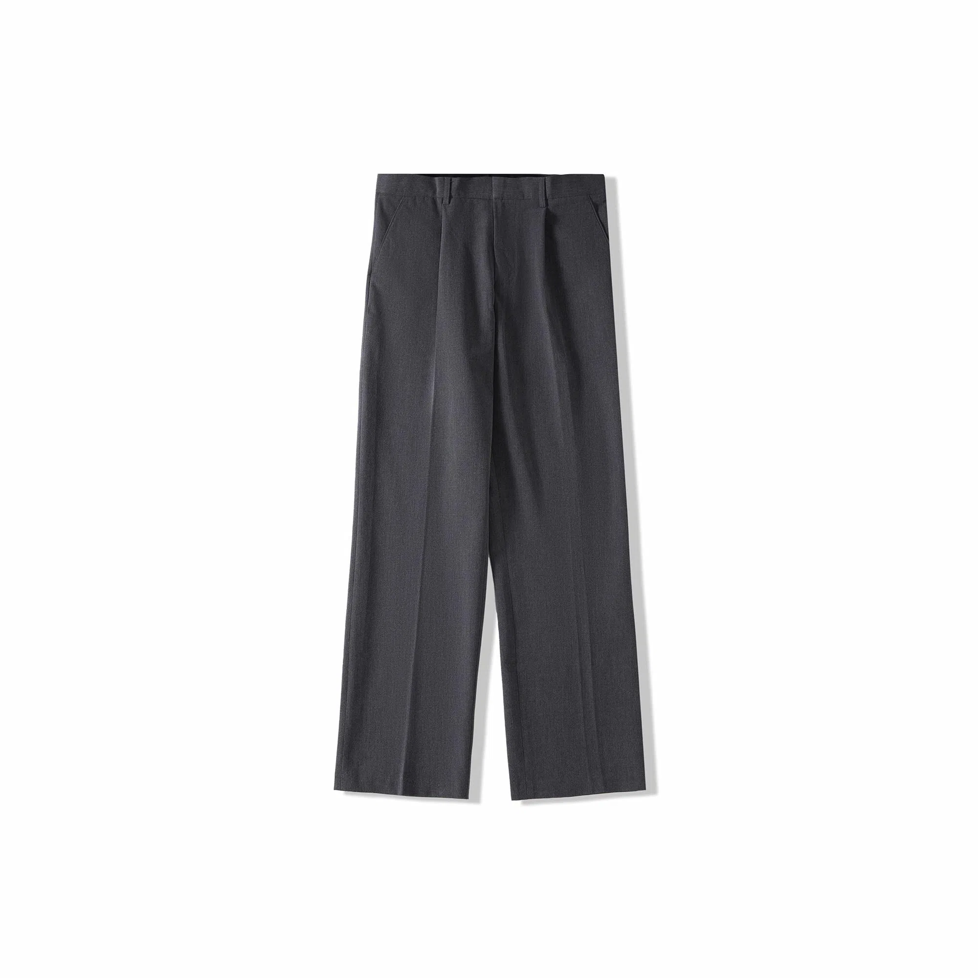 我是大卫 基础款宽松直筒纯色阔腿裤潮牌休闲裤 男女同款