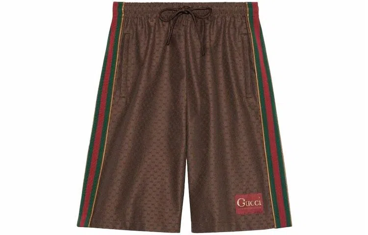 Gucci SS21 Silk Shorts Brown