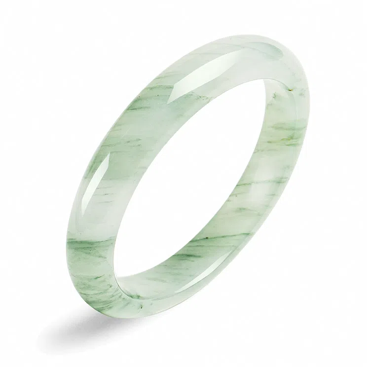 印象眸 新中式古风国潮天山翠玉  石英岩玉 玉石手镯 女款 礼物礼盒包装