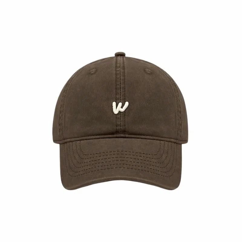 艾佳微 街头软顶字母刺绣简约百搭休闲运动显脸小 棉 鸭舌帽 男女同款情侣款