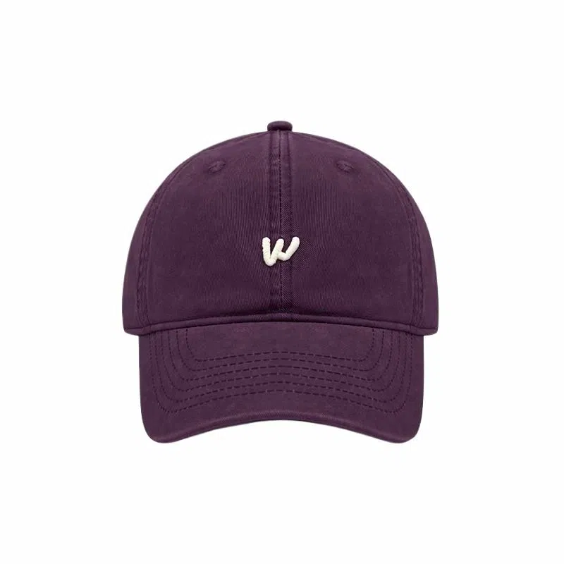 艾佳微 街头软顶字母刺绣简约百搭休闲运动显脸小 棉 鸭舌帽 男女同款情侣款