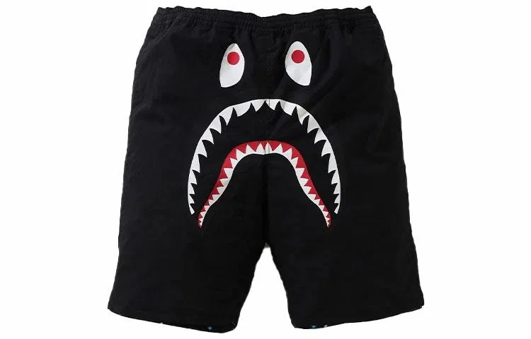 A BATHING APE Shark Space Print Shorts