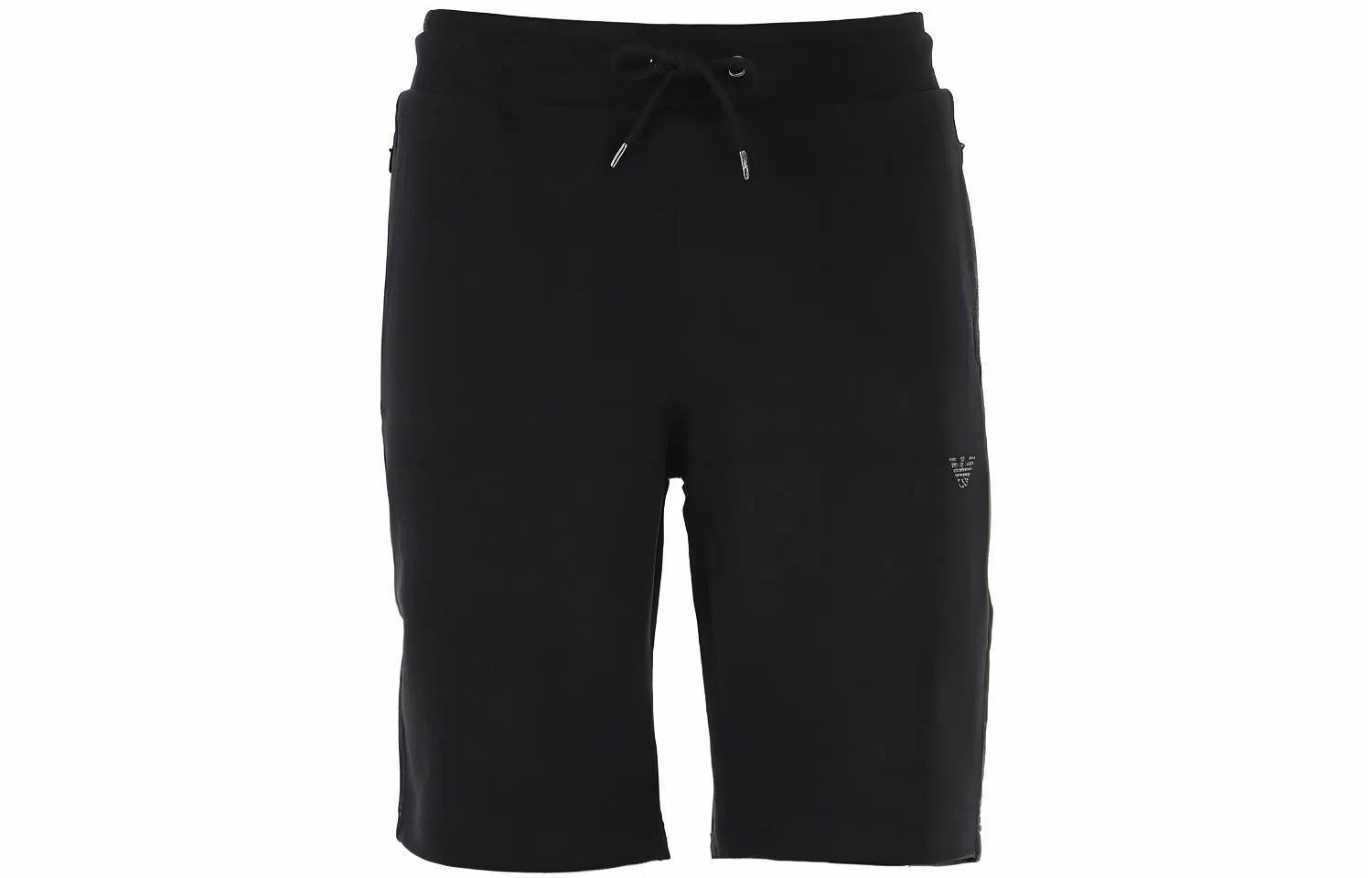 Emporio Armani SS21 Logo Drawstring Shorts Black