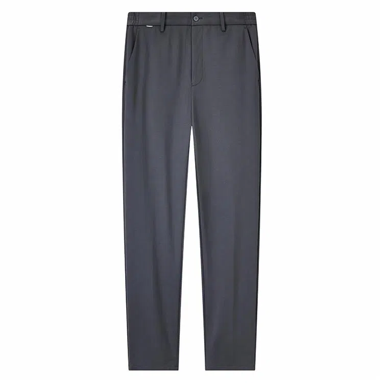 九牧王男裤专家 省心西裤 柔软亲肤可机洗修身西装裤 男款 深灰