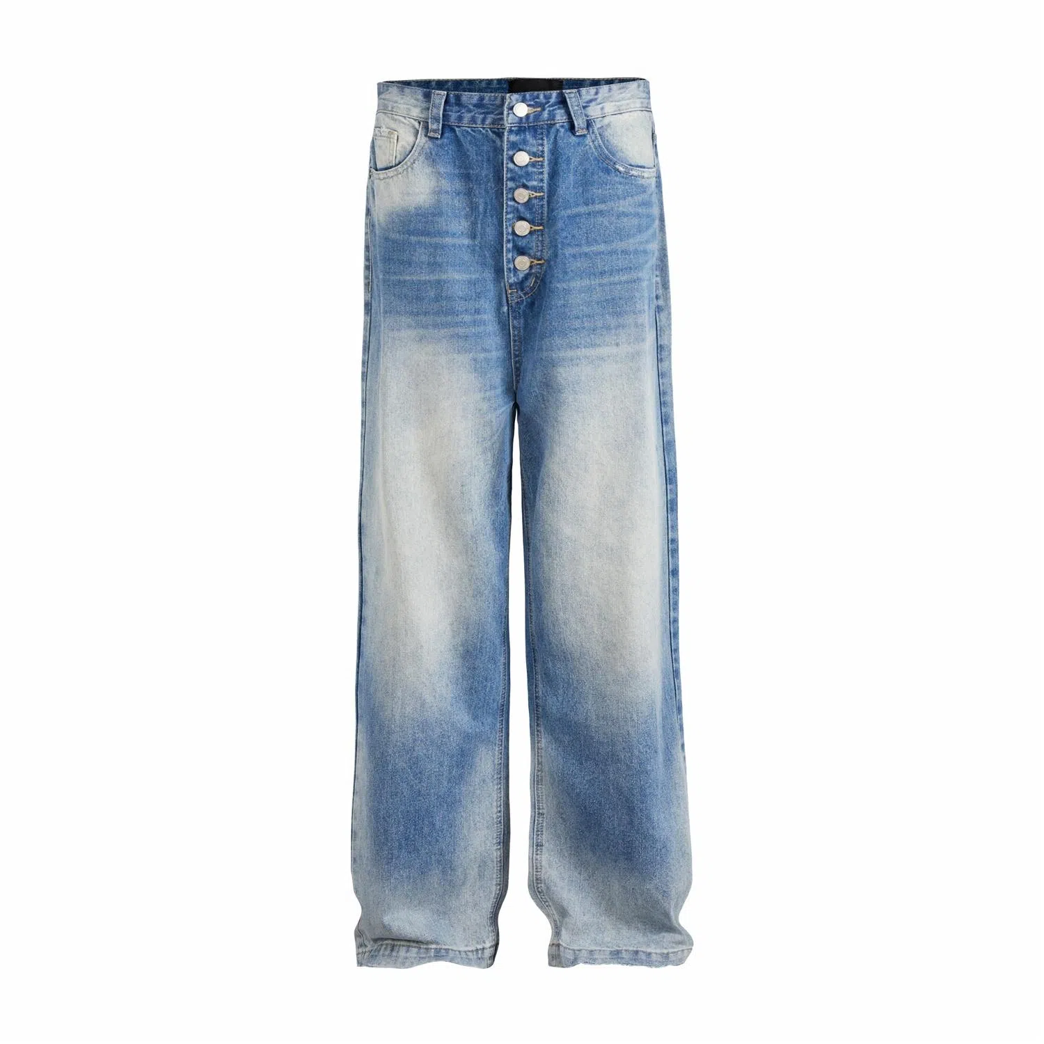 MADE EXTREME Vintage Washed Loose Jeans Blue