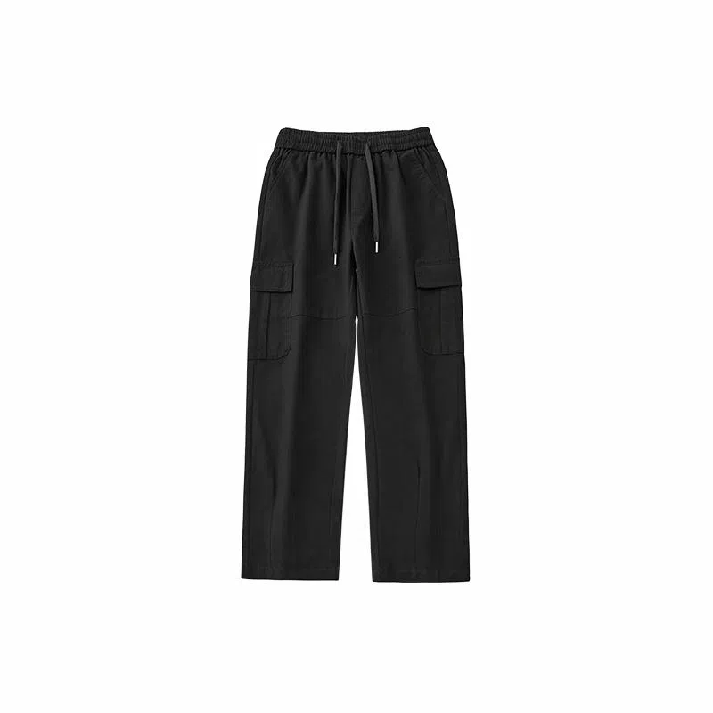 乱步 宽松直筒纯棉多口袋休闲裤 男女同款