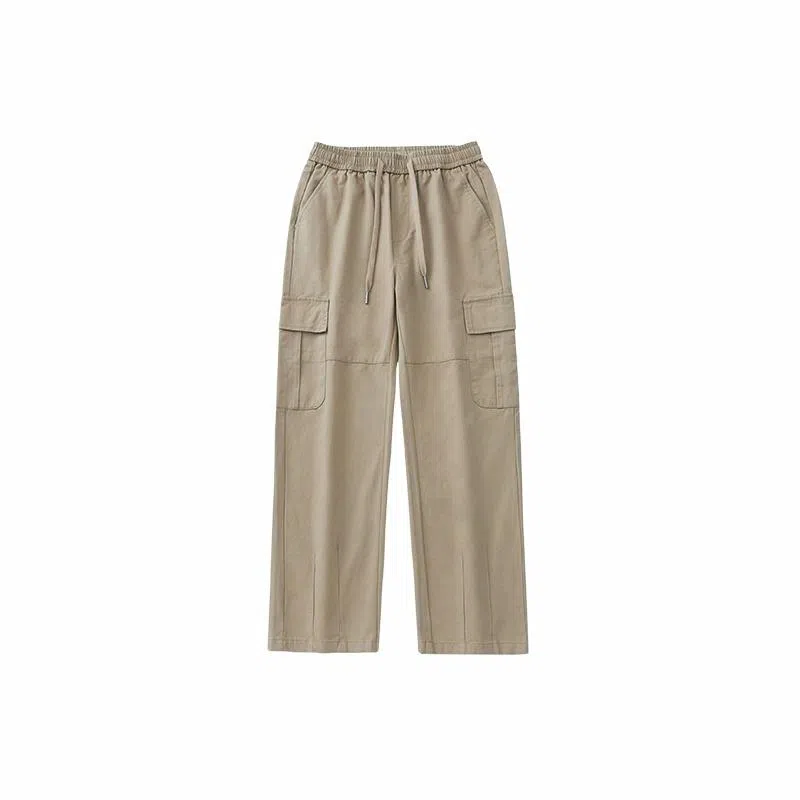 乱步 宽松直筒纯棉多口袋休闲裤 男女同款