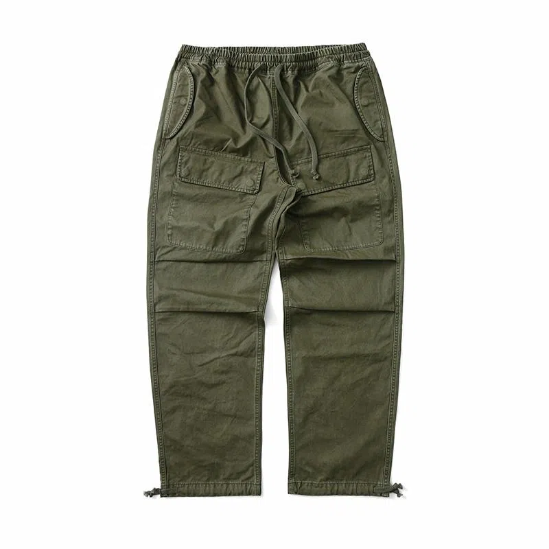 实年服工 重磅水洗质感直筒休闲长裤男装 男款