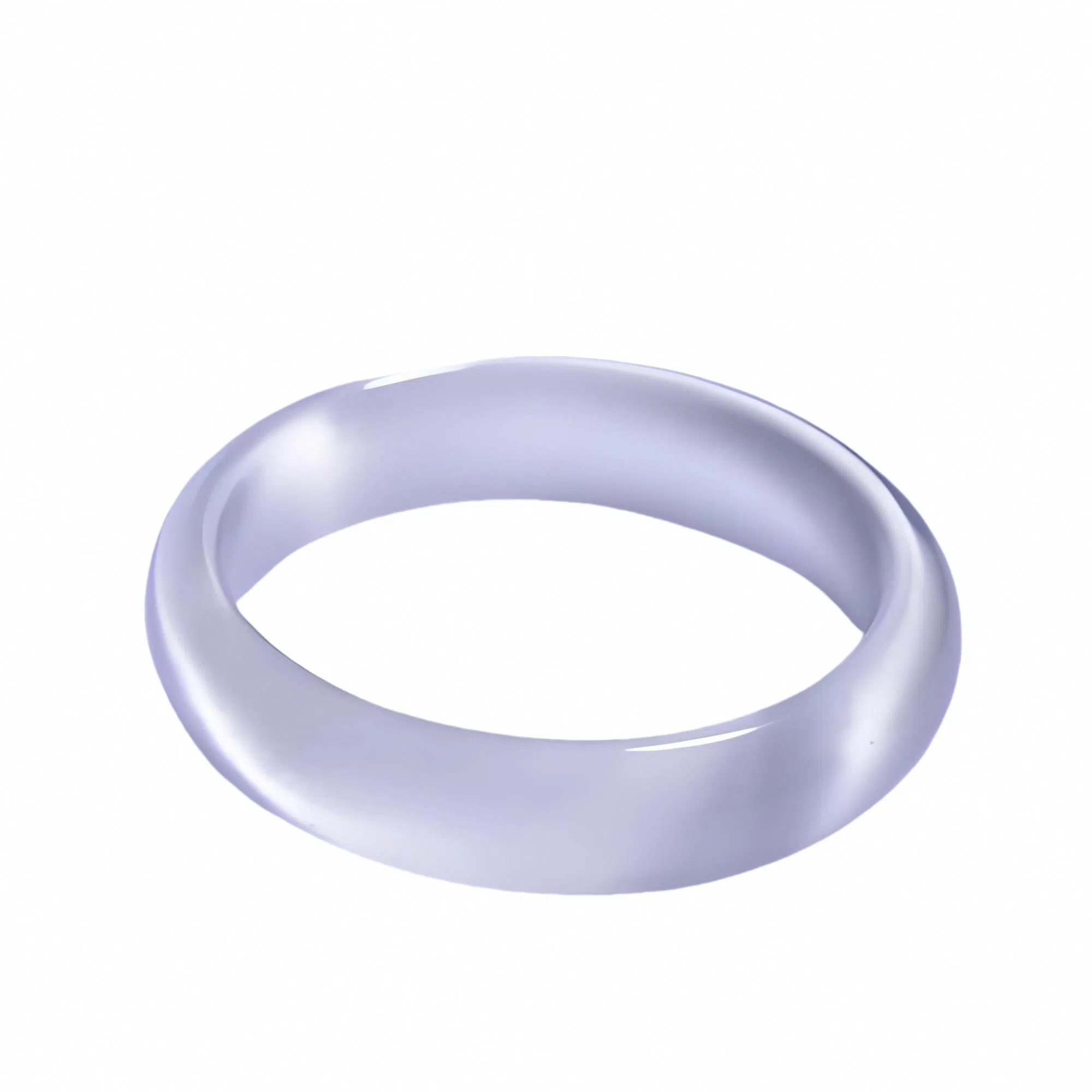 梨云暮雪 梨云暮雪 高级微蓝调白月光猫眼   新中式 国潮国风 库里蓝款白月光荔枝冻 好运 琉璃 手镯 女款