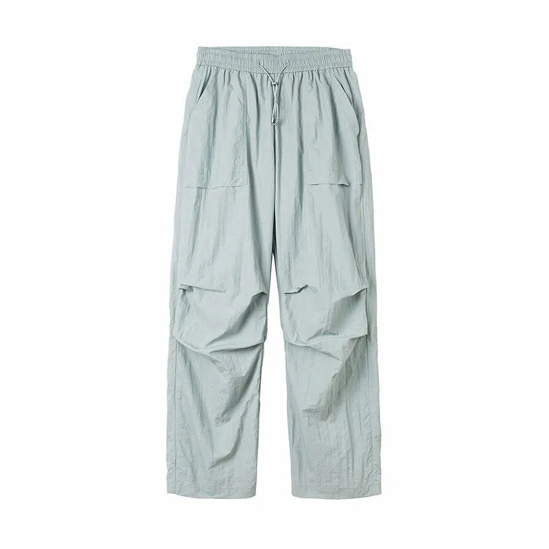 【dme】 美式潮流纯色山系户外休闲舒适耐磨透气百搭宽松中腰时尚直筒工装裤 男女同款