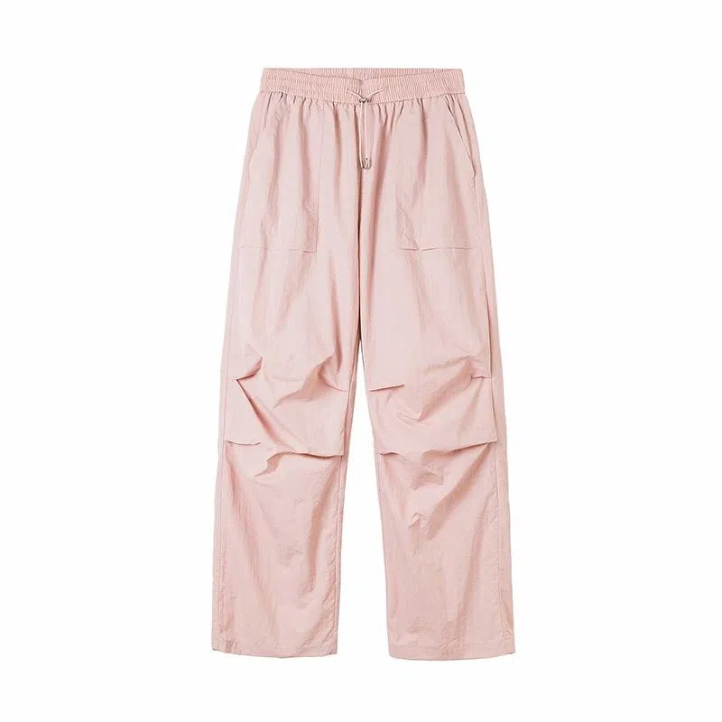 【dme】 美式潮流纯色山系户外休闲舒适耐磨透气百搭宽松中腰时尚直筒工装裤 男女同款