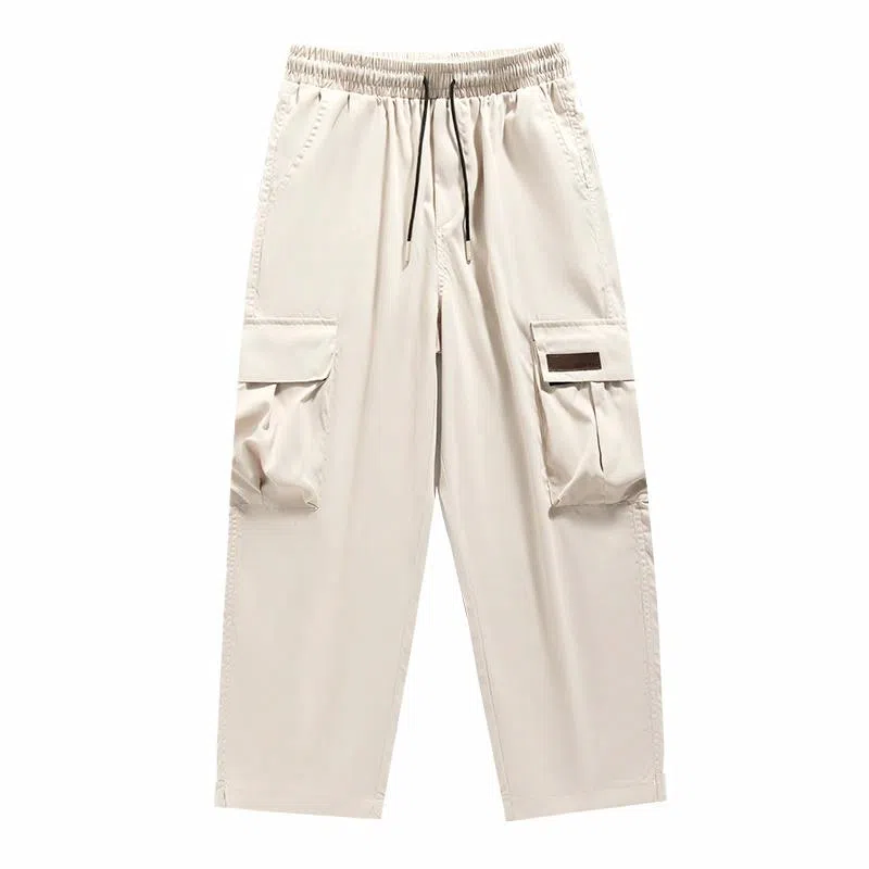 【dme】 纯色时尚大口袋设计感舒适简约户外机能风百搭宽松垂感休闲直筒工装裤 男女同款