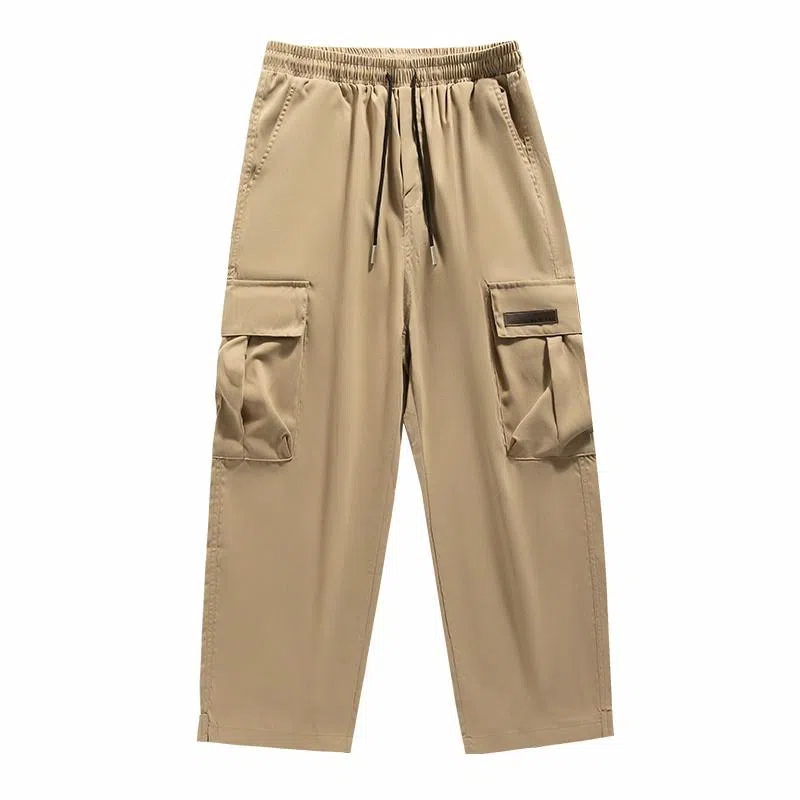 【dme】 纯色时尚大口袋设计感舒适简约户外机能风百搭宽松垂感休闲直筒工装裤 男女同款