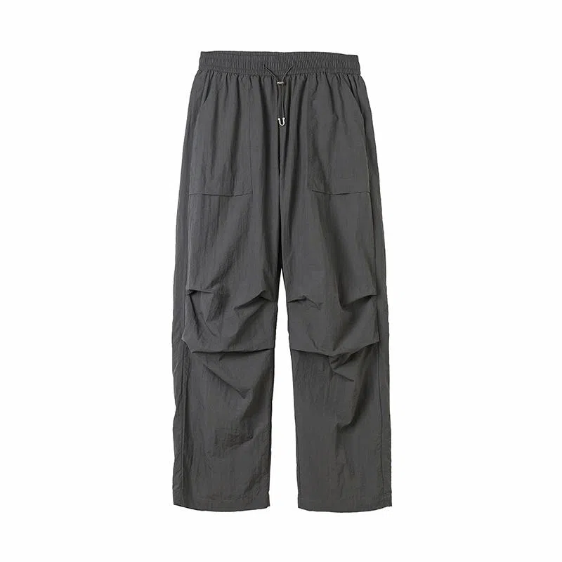 【dme】 美式潮流纯色山系户外休闲舒适耐磨透气百搭宽松中腰时尚直筒工装裤 男女同款