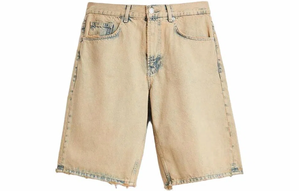 ZARA Denim Shorts Gold