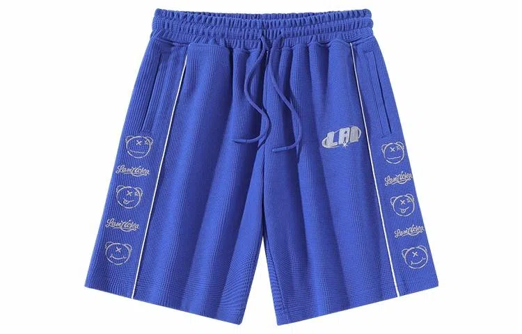 LAMLICKA Waffle Shorts Blue