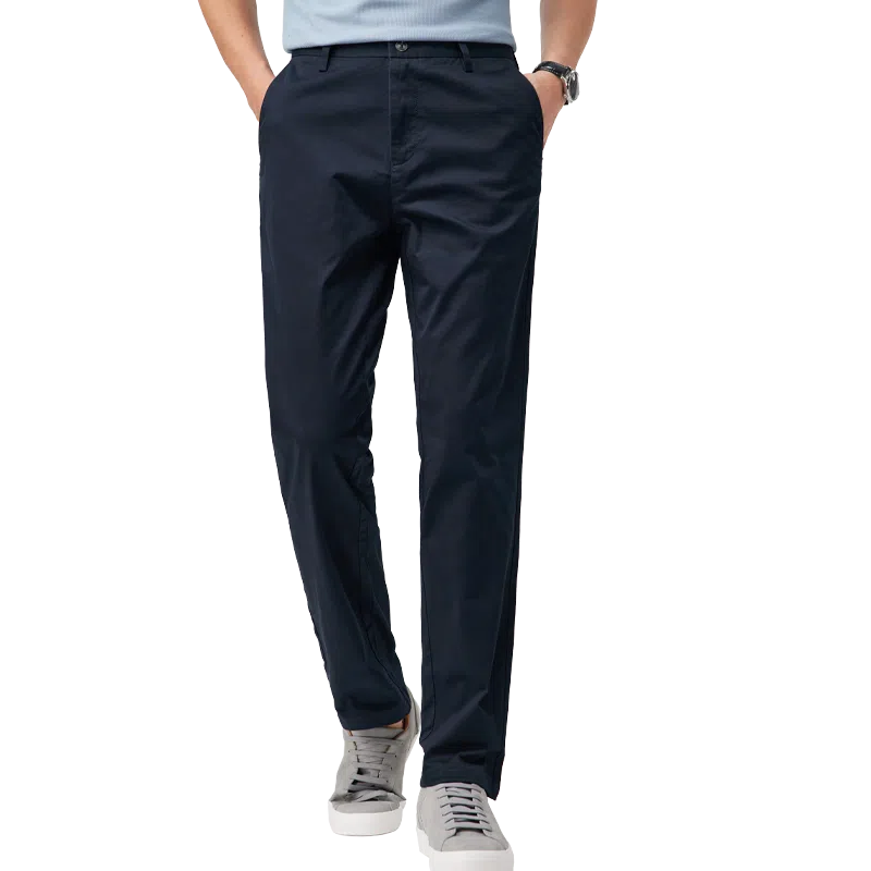 红豆 凉感棉质挺括舒适轻薄长裤西裤休闲裤 男款