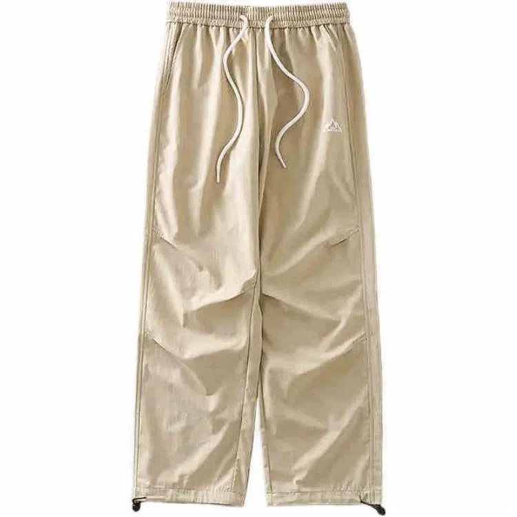 杜克恩 纯色中腰宽松冲锋裤 男款