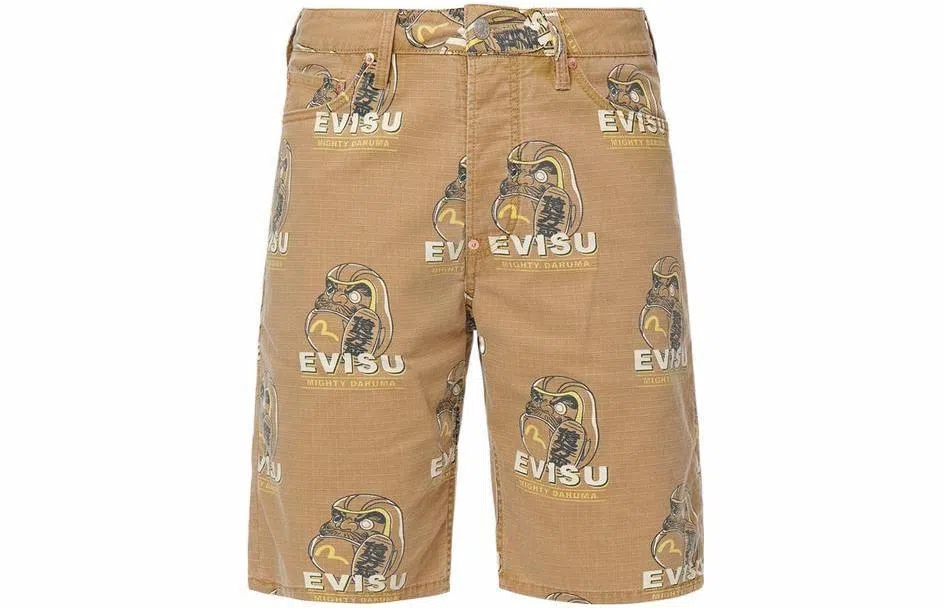 EVISU SS22 Shorts Brown