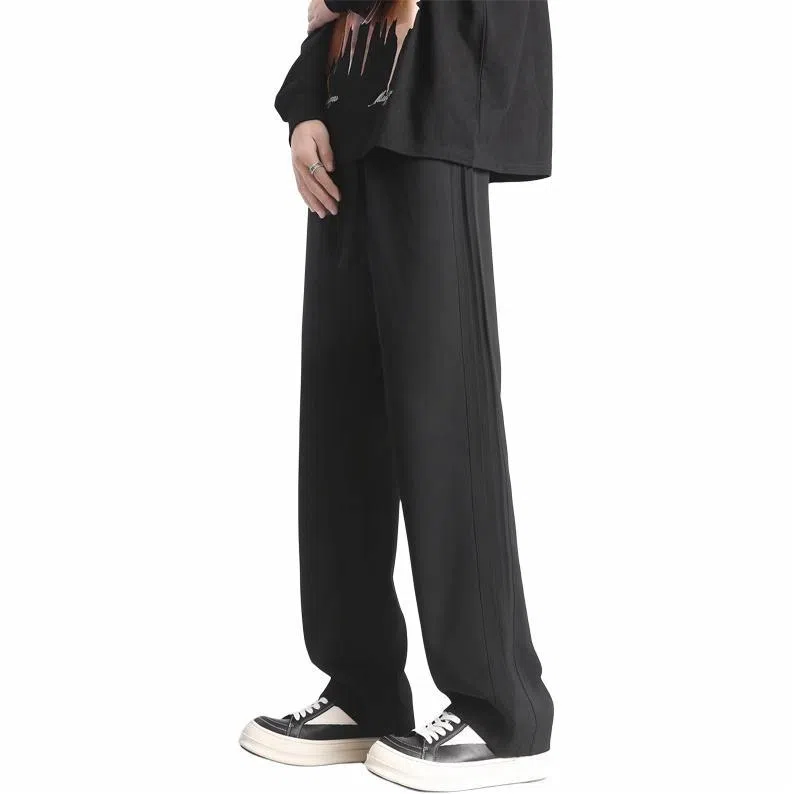 隐狼世家 潮牌条纹简约西装裤 男款