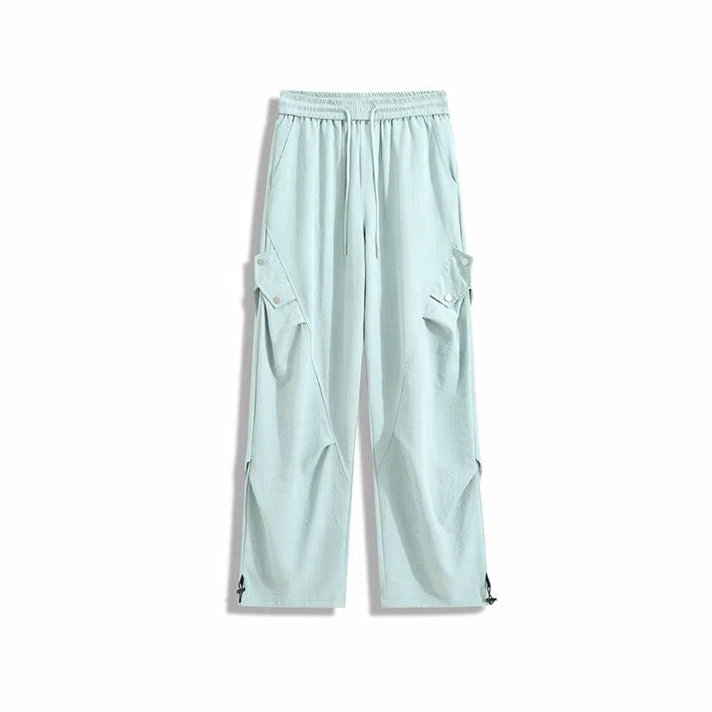 欧路得 冰丝工装宽松运动休闲裤 男款