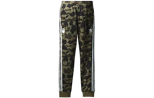 adidas x Bape Adicolor Track Pants Olive Cargo